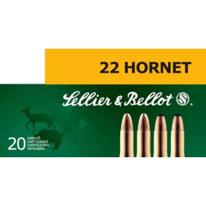 SELLIER & Bellot Sb22ha Rifle 22 Hornet 45 Gr Full Metal Jacket (fmj) 20 Bx/ 90 Cs