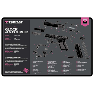 TekMat TEKR17GLOCKG3PNK Glock Gen 3 Cleaning Mat Pink Rubber 11x17 Glock Gen 3 Parts Diagram