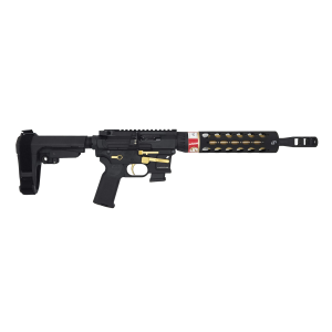 JP Enterprises Jp-5, 9mm, 11 Barrel, 1- 10rd Magazine, Black & Gold, Pistol 812877015243 812877015243
