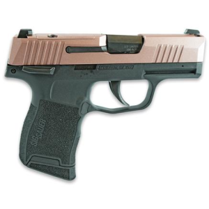 Sig Sauer Exclusive Rose Sparkle Slide P365380 Handgun 380 Auto 10rd Magazine 31 Barrel Black Manual Safety