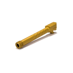Faxon Firearms Match Series Sig P320 Fullsize Flame Fluted Barrel 416R - Threaded | TiN (Gold) PVD