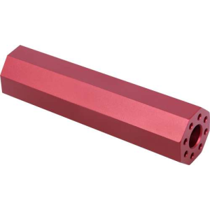 GUNTEC AR15 FAKE SUPPRESSOR 4.5 1/2X28 THREADS RED