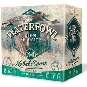 12 Gauge Steel Waterfowl High Velocity 3 1 1/8oz #4 1500 FPS 25/RD