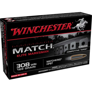 WINCHESTER MATCH 308 169GR BTHP 20