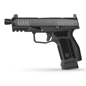 Arex Delta M Tactical 9mm / 1x15rd Mag, 1x 15+2 Mag / 1/2 x 28 Threaded Barrel / Serialized Trigger Assembly / Interchangeable Frame and Backstraps / Ambi Magazine Release & Slide Release / Suppressor Height Sights / 5x Optics Plates / Black