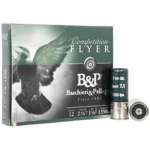 Baschieri & Pellagri Competition Flyer Pigeon 12 GA 1.25oz #7.5 1350 FPS 10rds