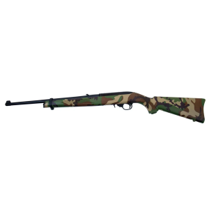 Ruger 1022 22LR Woodsman with Woodland Camo Stock