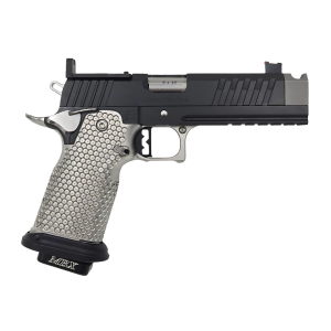 Masterpiece Arms DS9TC Hybrid 9mm 46 Compd Barrel 2 Magazines Optics Ready BlackSilver Pistol