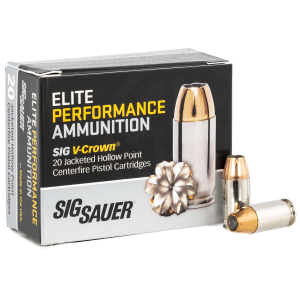 Sig Sauer Elite V-Crown JHP Ammo