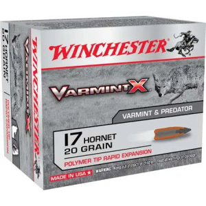 Winchester Ammo X17P Varmint X  17 Hornet 20 gr Polymer Tip 20 Bx/ 10 Cs