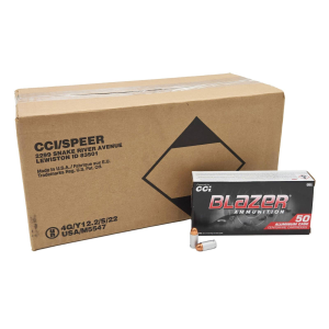 CCI Blazer 380 ACP 95 gr FMJ Aluminum Case Ammunition 1000 rd CASE