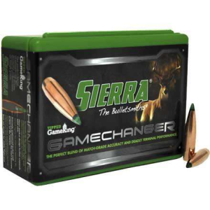 Sierra 4565 Tipped GameKing  7mm .284 165 gr Boat Tail Hollow Point (BTHP) 100 Per Box