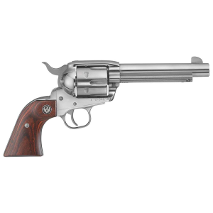 Ruger Vaquero 45 Colt (LC) 5.50 6 Round Rosewood Grip Stainless Steel Revolver