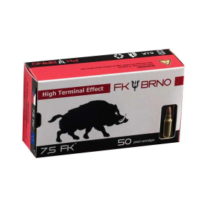 Italian Firearms Group FK BRNO, F9 Ammo, 7.5 FK, 101 Gr, FMJ, 50rds