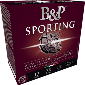 B&p Ammunition 12B1SCF8 Sporting Clay  12Gauge 2.75 1oz 8Shot 25 Per Box/10 Case