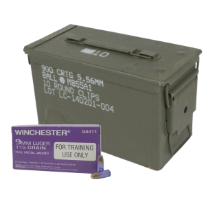 Bulk Winchester Purple Contract Overrun Training WAMMO CAN FMJ Ammo