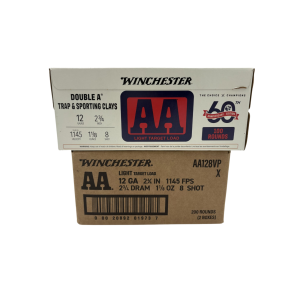 Winchester Ammo AA128VP AA Light Target Load 12 GA 2.75 1-1/8 oz #8 200rd CASE