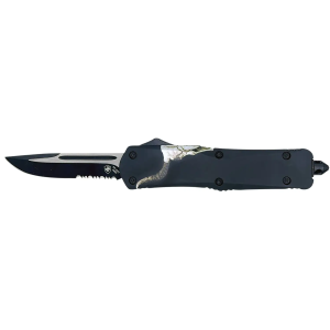 Templar Knife  Gen II Saddle Blanket Slim 3.43 OTF Tanto Plain Black Oxide Stonewashed 440C SS Blade, 5.05 Red Aluminum Handle, Glass Breaker
