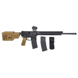 Springfield Armory Saint Edge, .223 Wylde, 18 Barrel, 2- 30rd Magazines, Vortex Crossfire 2 MOA Red Dot, Black w/ FDE, Rifle
