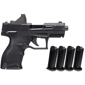 Taurus TX22 Compact 22 LR 35 Threaded Barrel 5x 13rd Magazines Pistol w RFX11 Green Dot