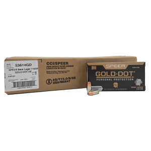 Bulk Speer Gold DOT Personal Protection Luger GDHP Case Ammo