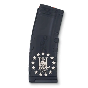 BLACK RAIN LASER ETCHED MAGAZINES 30RD 3PERCENT 1776 GADSDEN