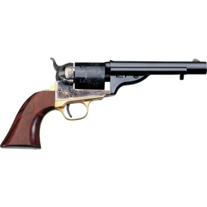 Taylors and Company 0917 1872 Open-Top 45 Colt (LC) 6 Round 5.50 Blued Case Hardened Walnut Navy Sized Grip