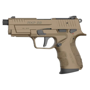 Retay USA RXP22FDE13TH RXP  22 LR 13+1 4 Black Threaded Barrel, Flat Dark Earth Cerakote RMR/RMSc Optic Ready/Serrated Slide, Flat Dark Earth Cerakote Polymer Frame w/Accessory Rail, Textured Grip - Retay Usa