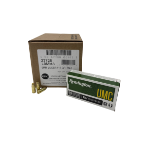9mm Ammo - Bulk Remington Ammo UMC CASE FMJ Bulk Remington UMC CASE FMJ Ammo