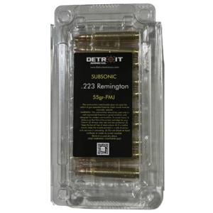 223 Rem Ammo - Detroit Ammo Subsonic FMJ Detroit Subsonic FMJ Ammo