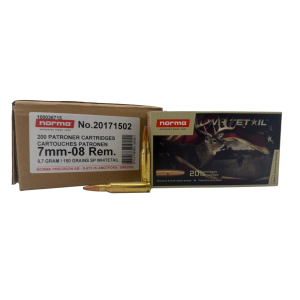 NORMA 20171502 Whitetail 7mm-08REM 150 Gr PSP 200rd CASE - Norma Ammunition