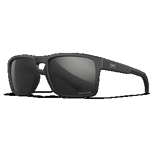 Wiley X AC6FND05 Founder Captivate Polarized Black Mirror Lenses/Matte Black Frame Sunglasses
