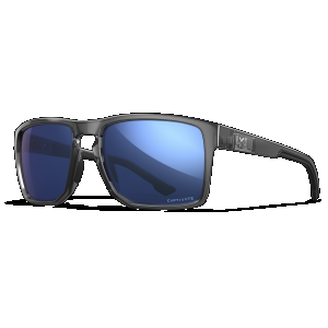 Wiley X AC6FND09 Founder Captivate Polarized Blue Mirror Lenses/Gloss Crystal Grey Frame Sunglasses