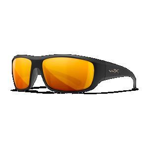 Wiley X ACOME04 Omega Captivate Polarized Bronze Mirror Lenses/Matte Black Frame Sunglasses