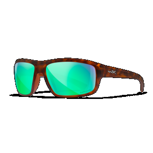Wiley X ACCNT07 Contend Captivate Polarized Green Mirror Lenses/Matte Demi Frame Sunglasses
