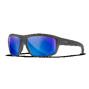 Wiley X ACCNT09 Contend Captivate Polarized Blue Mirror Lenses/Matte Graphite Frame Sunglasses