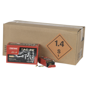 Norma Tac-22 .22lr 40gr Lead Round Nose, 5000rd Case - Norma Ammunition