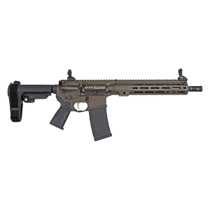 LWRCI IC-MKII, 5.56 NATO, 12.7 Barrel, 30+1, Patriot Brown Cerakote/Black, SBA3 Brace, Pistol