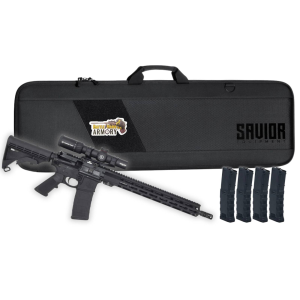 Smith  Wesson Sport III 556 AR15 Rifle Bundle w 4 Mags 16 RifleScope  Savior Bag