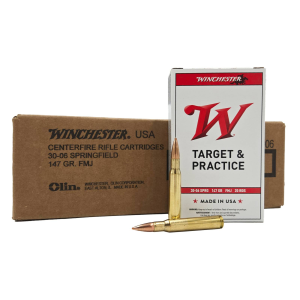 Winchester Ammo USA3006 USA 30-06 Springfield 147 gr Full Metal Jacket (FMJ) Ammunition 200 rd CASE - Winchester Repeating Arms