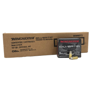 Winchester Ammo 9mm Luger 147 gr Silvertip Subsonic Jacketed Hollow Point 200 rd CASE - Winchester Repeating Arms