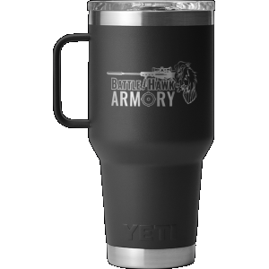 Yeti BattleHawk Armory Custom 30oz Black Rambler Travel Mug