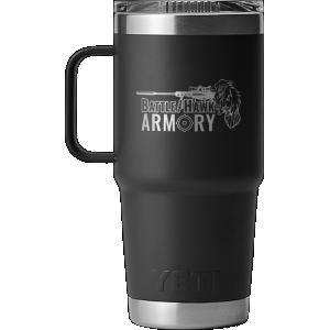 Yeti BattleHawk Armory Custom 20oz Black Rambler Travel Mug