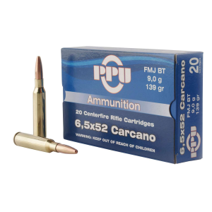 6.5x52mm Carcano Ammo - PPU Metric FMJ PPU Metric FMJ Ammo
