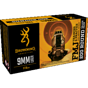 9mm Ammo - Browning Training & Practice FMJ Browning Training & Practice FMJ Ammo