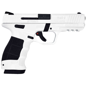 SAR USA SAR9STORMWT SAR9 Storm 9mm 17+1 4.40 Forged Steel Slide Interchangeable Panels Grip