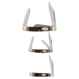 Old Timer Old Timer 1207768 Q4 Combo Folding Plain Satin Stainless Steel Blade/ Sawcut Polymer Handle - $26.19 at BattleHawk Armory