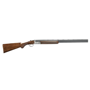Rizzini USA 2203-2028 Aurum EVO 20 Gauge Break Open 3 2rd 28 Black Over/Under Vent Rib Barrel, Coin Anodized Receiver Engraved w/Game Scene, Fixed Turkish Walnut Stock w/Prince of Whales Grip
