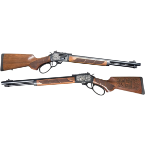 SMITH & WESSON 1854 ENGRAVED MOUNTAIN LION WALNUT 357 MAG 19.25 10RD - Smith & Wesson