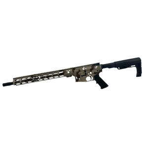 POF P-15 BASE RIFLE CHOCOLATE CHIP 5.56 16.5BBL, 15MLOK RAIL, DIRECT IMPENGMENT 1-30RD MAGAZINE